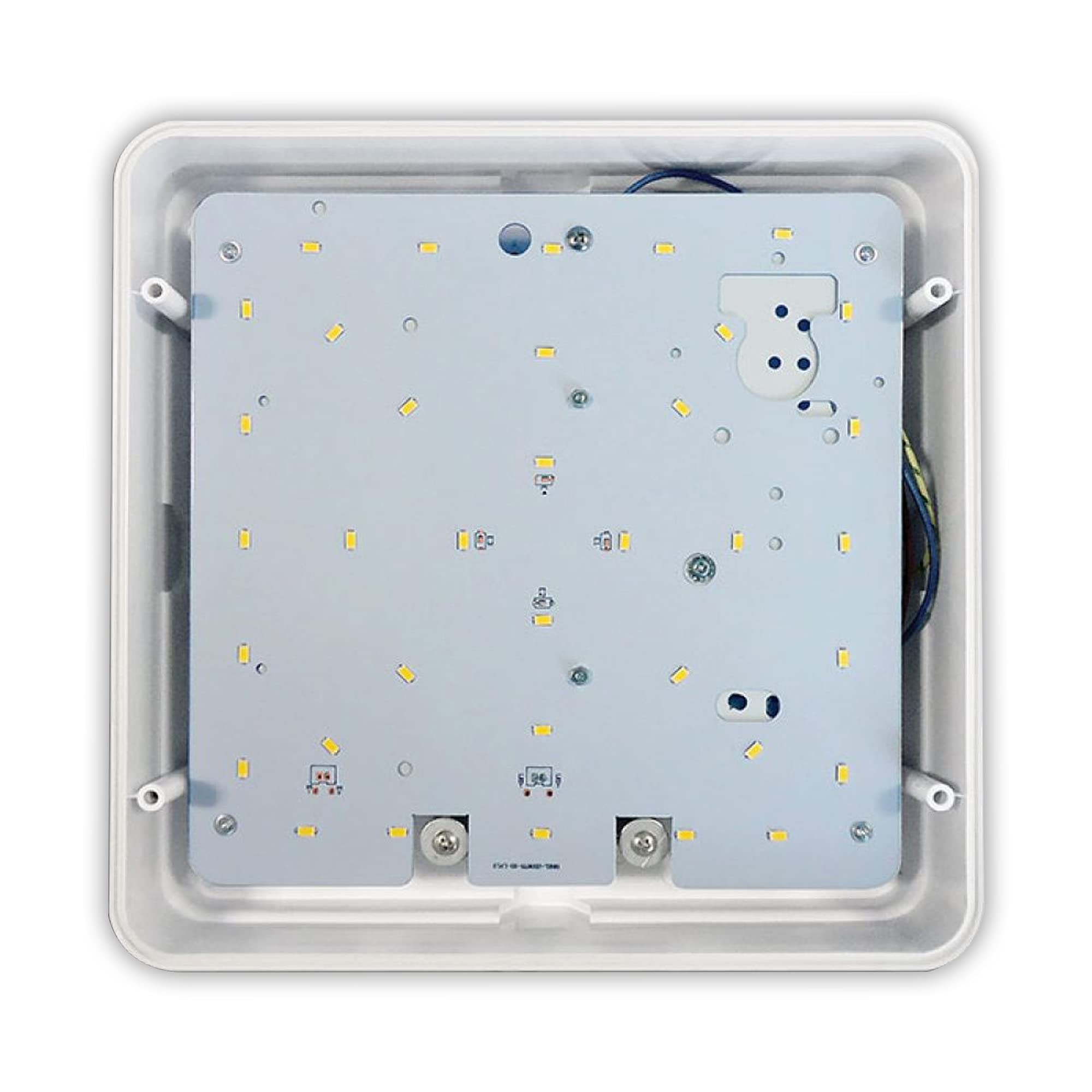 Defurhome LED Ceiling Light, 18W 1500LM,100W Equivalent,5000K Daylight White,Waterproof IP54, Flush Mount, Square,Ideal For Bathroom,Kitchen,Office,Toilet,Porch, Bedroom,Utility Room,22cm(White