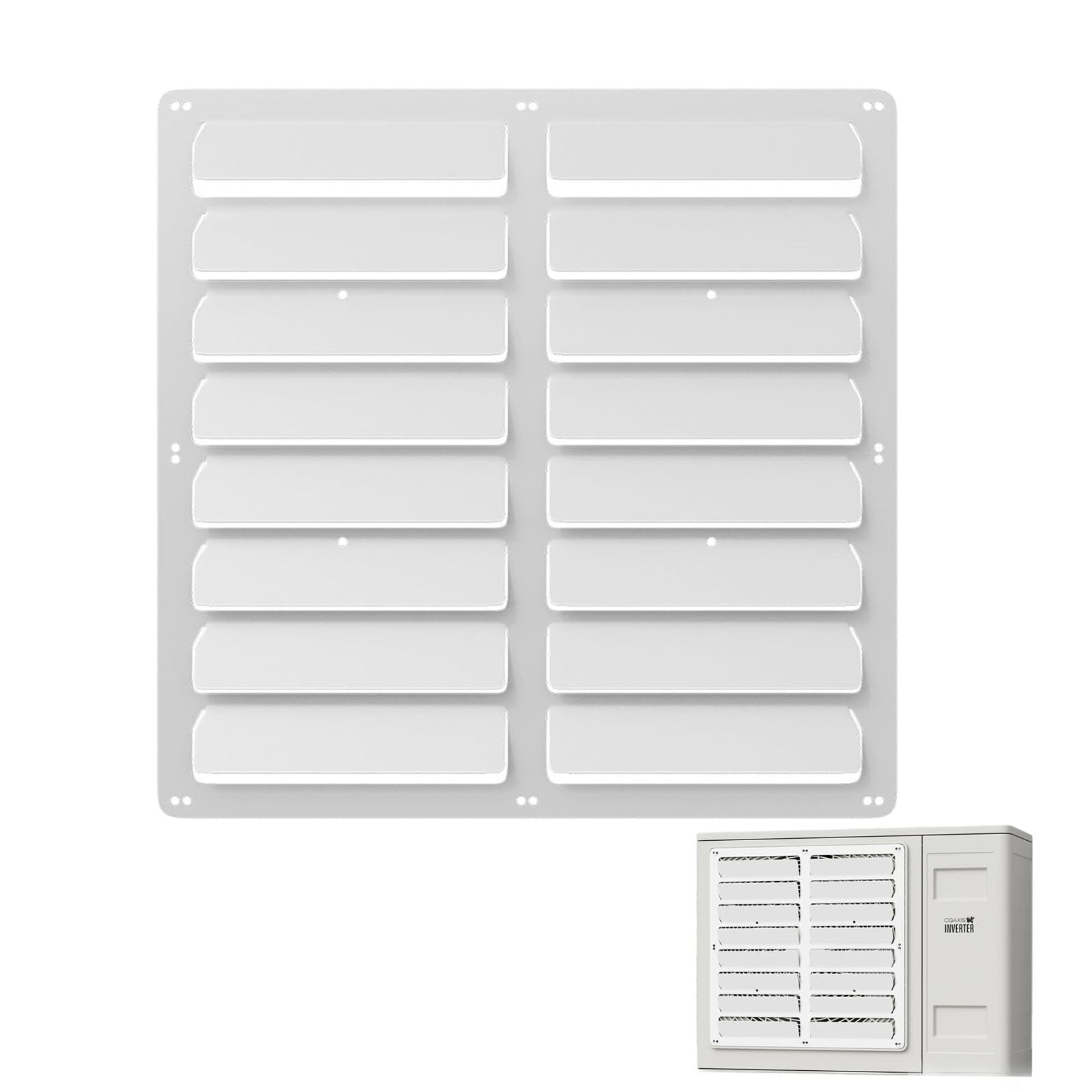 CQXAPJT Stainless Steel Air Conditioner Deflector For Outside Units,Round