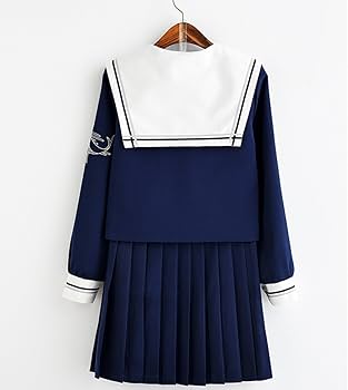 Amazon.co.jp: 【小松丸】紺碧 蝶結び付き セーラー服 長袖 前