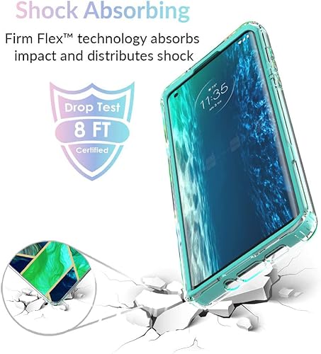 Miniatura 7 de Jeylly Funda para Motorola Moto Edge 5G 2020, cuerpo completo, resistente, a prueba de golpes, antiarañazos, funda híbrida para parachoques híbrida,