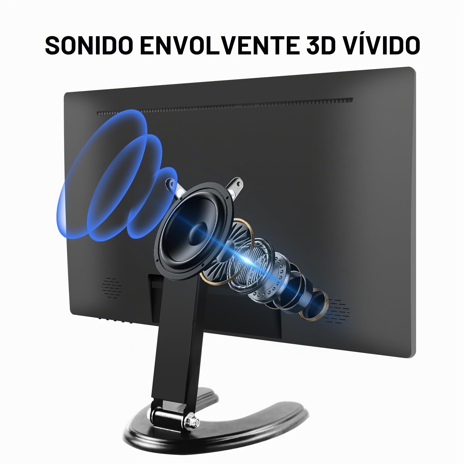 Prechen Monitor Táctil de 23,8 Pulgadas, Pantalla para PC con HDMI/VGA/USB | IPS FHD 1080P, 75 Hz, VESA, Altavoces Integrados, Monitor Portátil para Gaming y Oficina