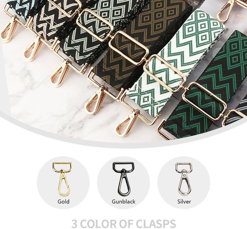 Crossbody Bag Strap for Shoulder Handbags Luggage Straps Embroidered Purse Straps Replacement