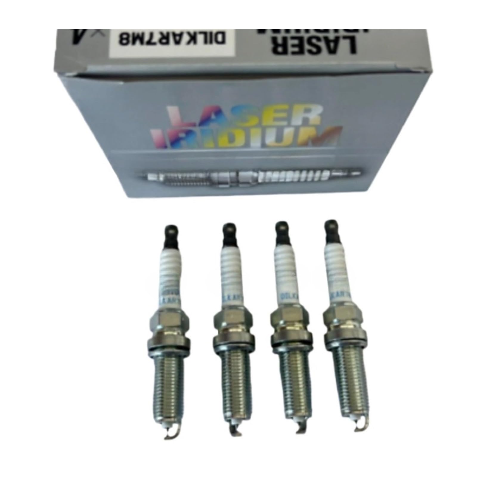 4-6pcs Laser Dual Iridium Spark Plug DILKAR7M8 90288 Compatible
