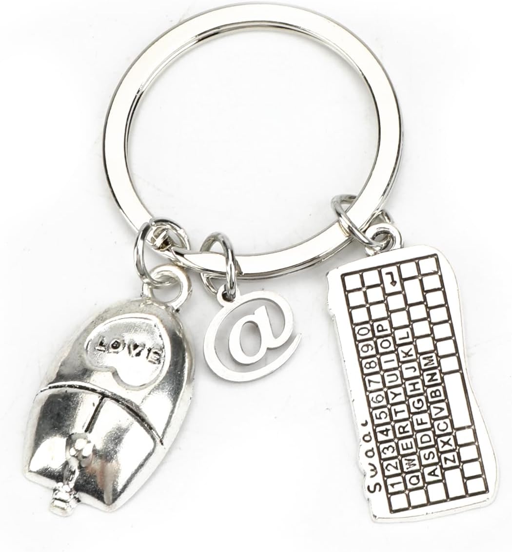 Keychain Computer That Works Tranbath Creative Computer Engineer Gaming Keychain Keyboard Mouse ...