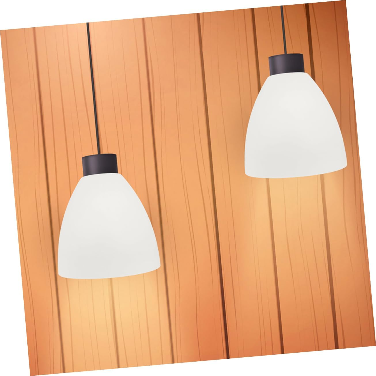 Cabilock 2pcs Replacement Shades for Lamps Frosted Glass Lampshade Decorative Glass Lampshade for Ceiling Lamp