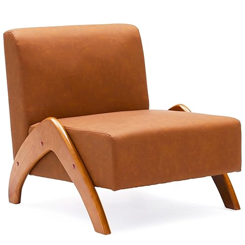 Oversized Accent Chair, upholstered armless mid Century Modern Living Room