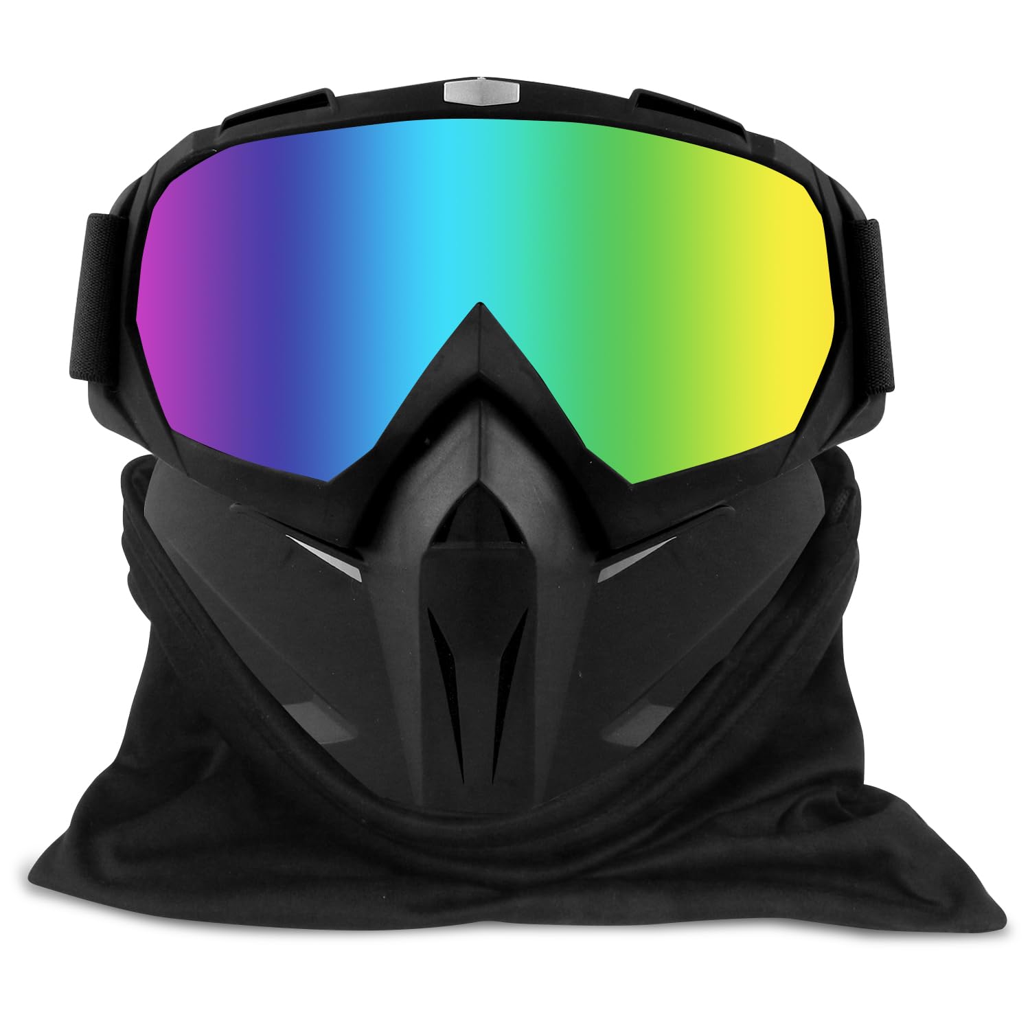 TORMEN vintage motorcycle goggles, with removable face tactical mask, suitable for cross-country riding cartoon character Cos, devil apostle mask 8040