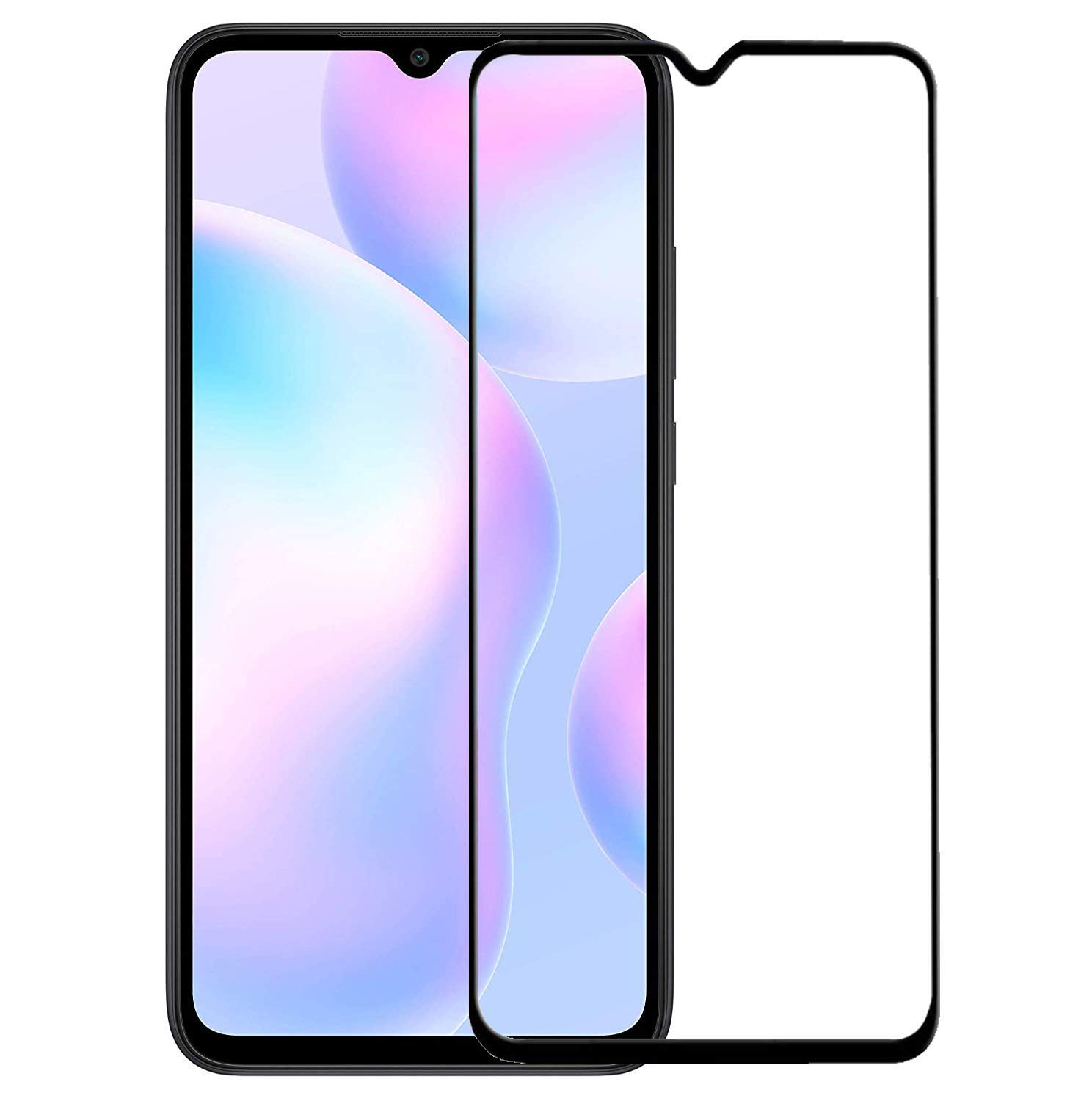 Dashmesh Shopping® Black Tempered Glass For Redmi 9A / 10A with Free Installation Kit. Full screen Coverage. - 6.53 inches (B0BN6PSFQZ) Amazon Price History, Amazon Price Tracker