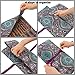 PACMAXI Knitting Needles Organizer Foldable Knitting Needles Storage Case Up to 14 Inch Knitting Needles Holder for Straight and Circular Knitting Needles(NO Accessories Included) (Blue(Large))