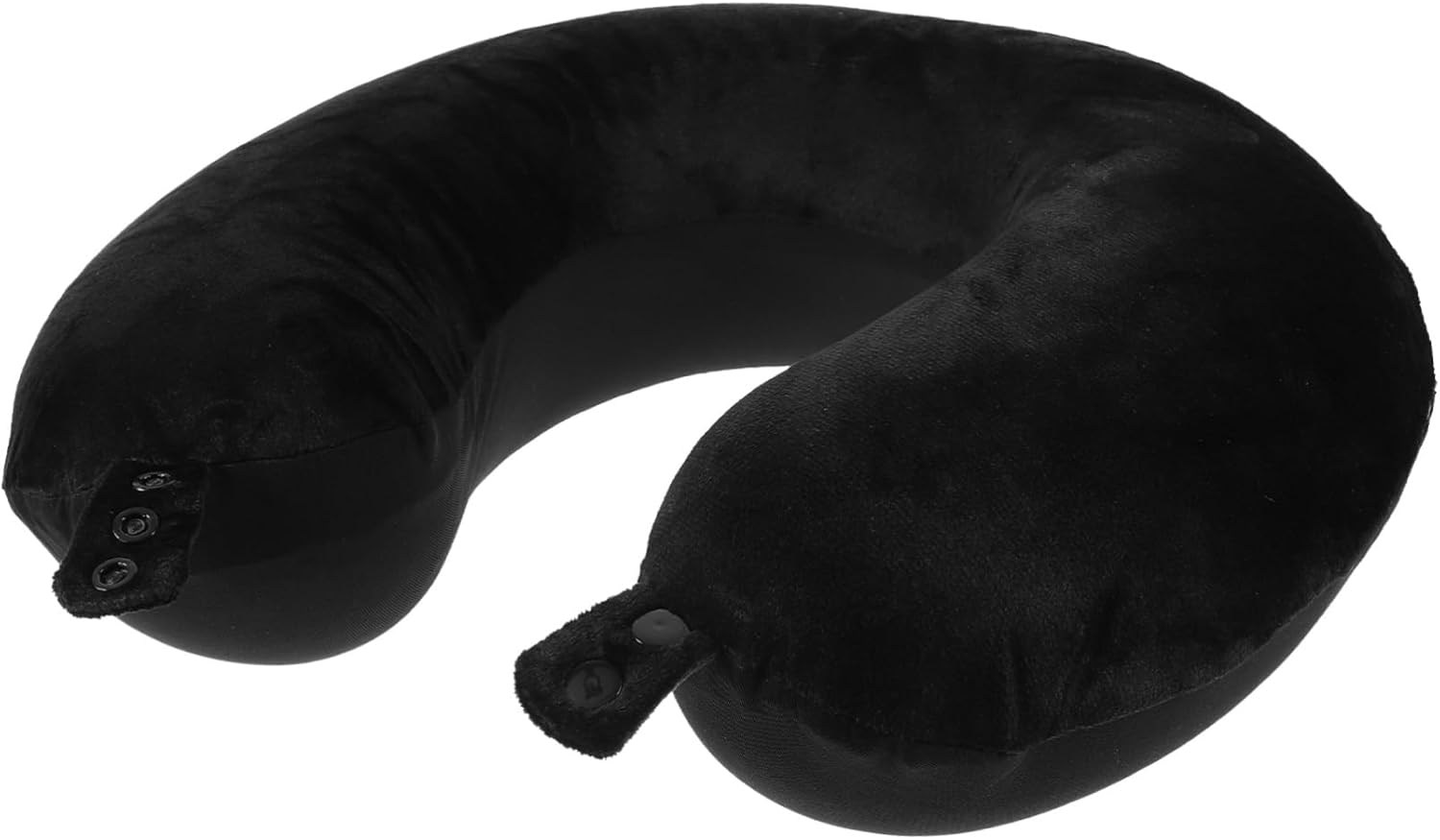 Cabilock Travel Pillow Comfortable U-shaped Neck Pillow for Airplanes Cars and Travel Memory Foam Adjustable for Lumbar and Soft Material Portable and Lightweight Black