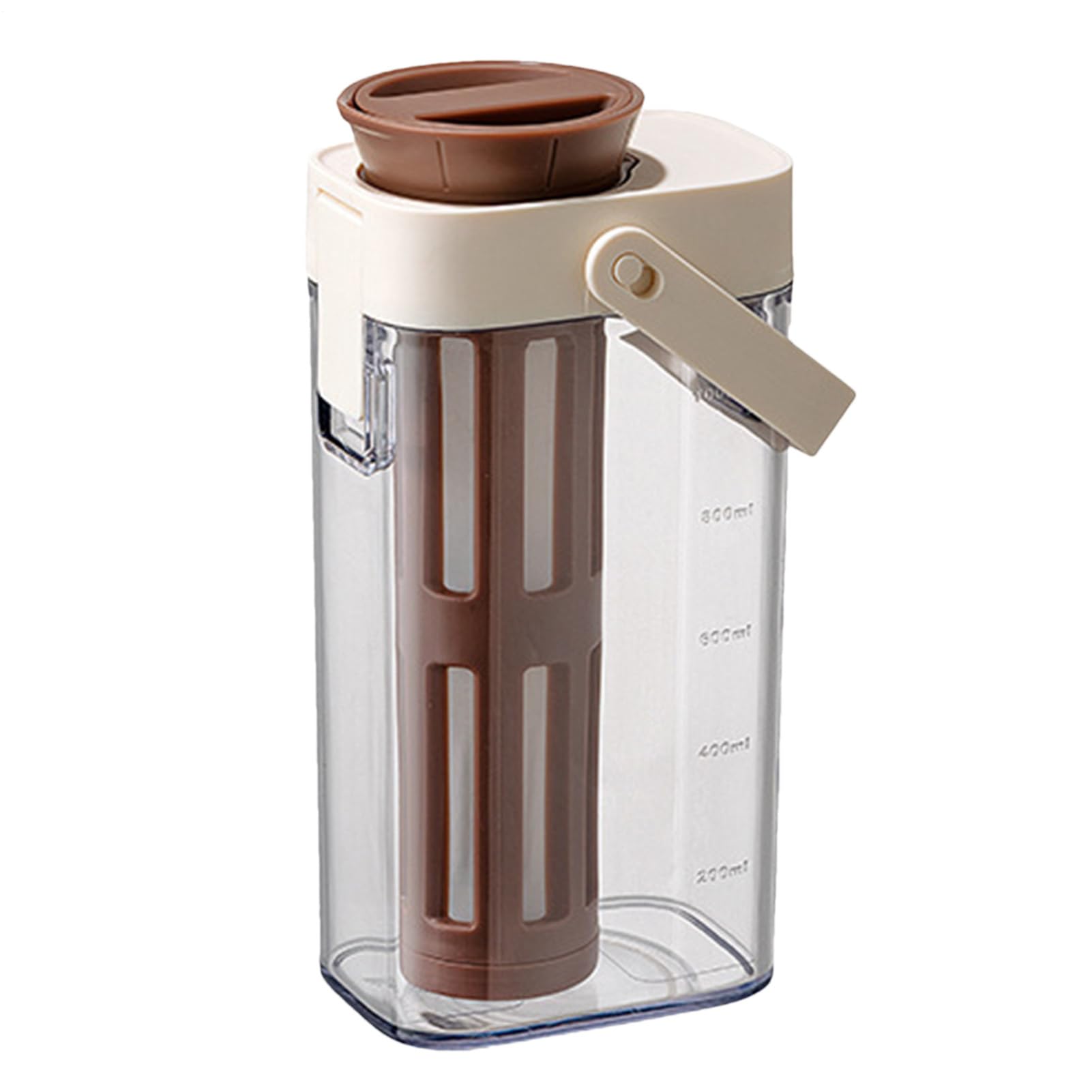 Jarra Para Café Frío - Jarra Para Té Con Capacidad Generosa Y Filtro Permeable Resistente Con Asa Y Tapa, Recipiente Sin Fugas Para Preparar Bebidas Refrescantes,Recipiente Resistente Que Ahorr