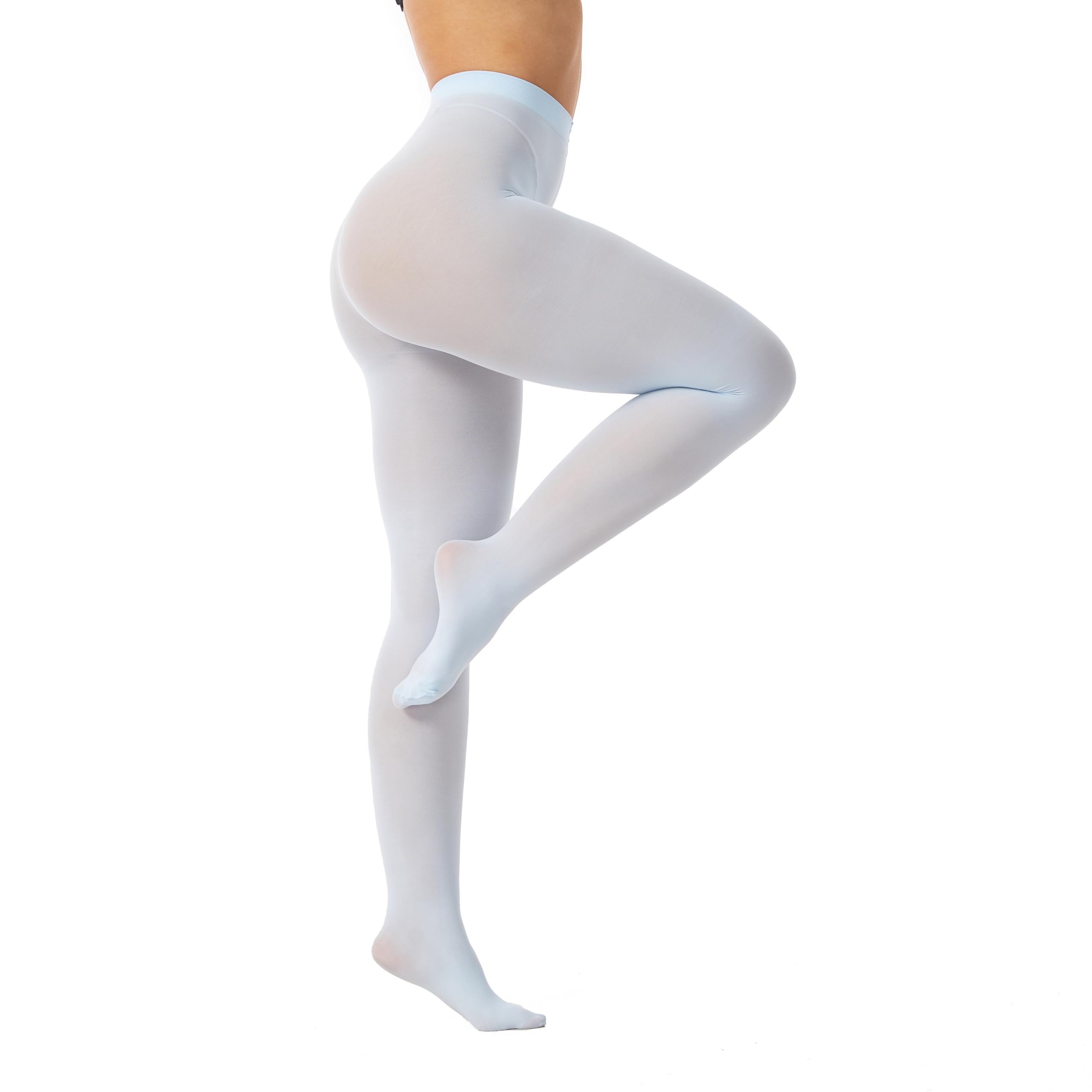 Frola Semi Opaque Tights for Women 40 Denier Matte Solid Color Pantyhose Soft Stockings Nylons Under Dress