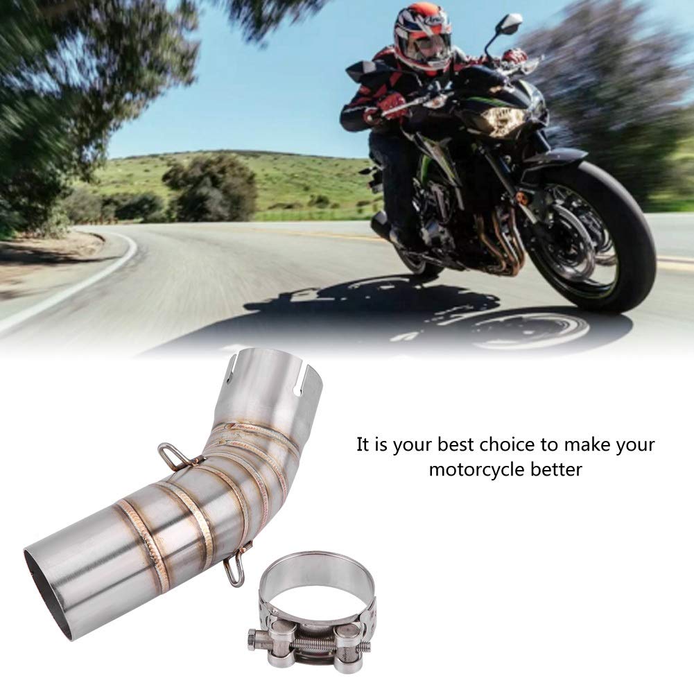 Nikou Sistema de escape completo de la motocicleta tubo medio de escape Enlace de tubo medio para Kawasaki Z900 2017-2018