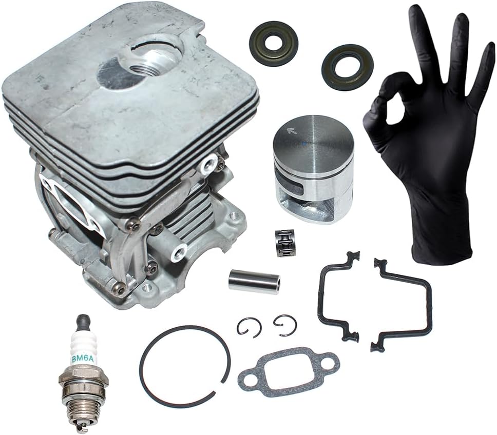 Cylinder Piston Kit for Husqvarna 135 135E 140 140E 435 435E 440 440 Jonsered CS2240 McCulloch CS350 CS390 CS410 RedMax GZ381 Craftsman 358381800
