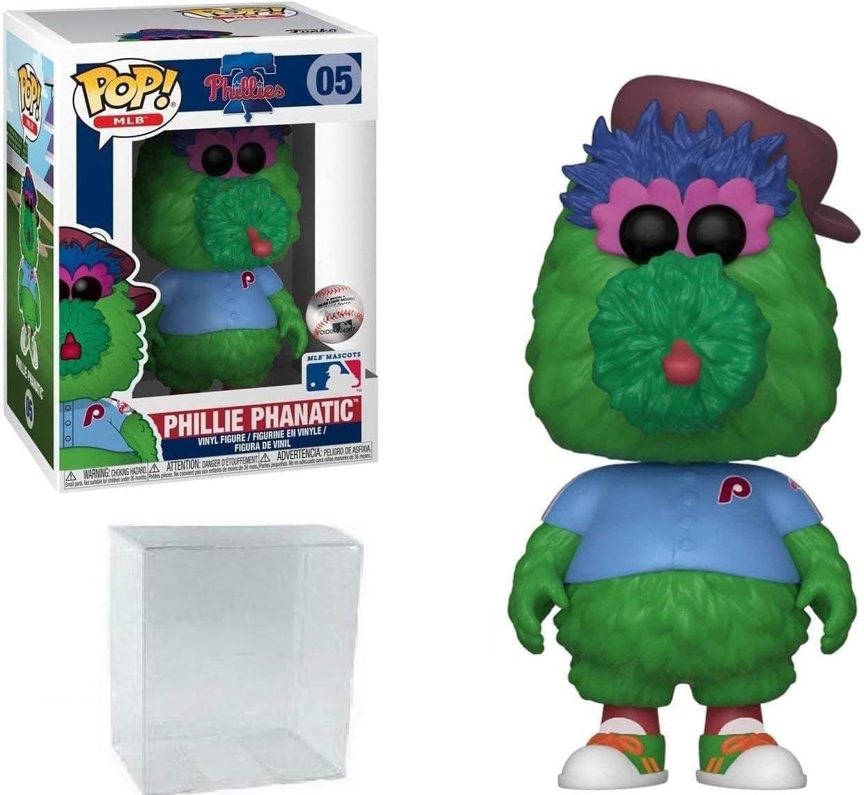 Funko POP! Sports Mascots, Phillie Phanatic Vinyl Figure (Bundled with Compatible Pop Box Protector to Protect Display Box)