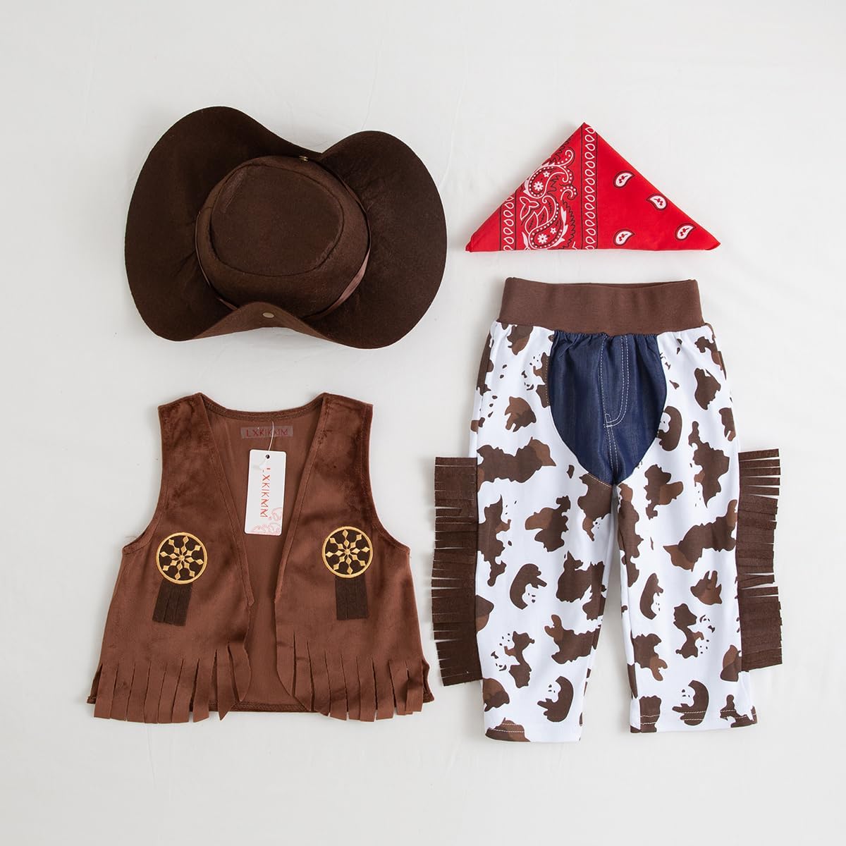 Size M. LXKIKMM May's Baby Western Cowboy Style Kids Costume Set Cosplay Costume