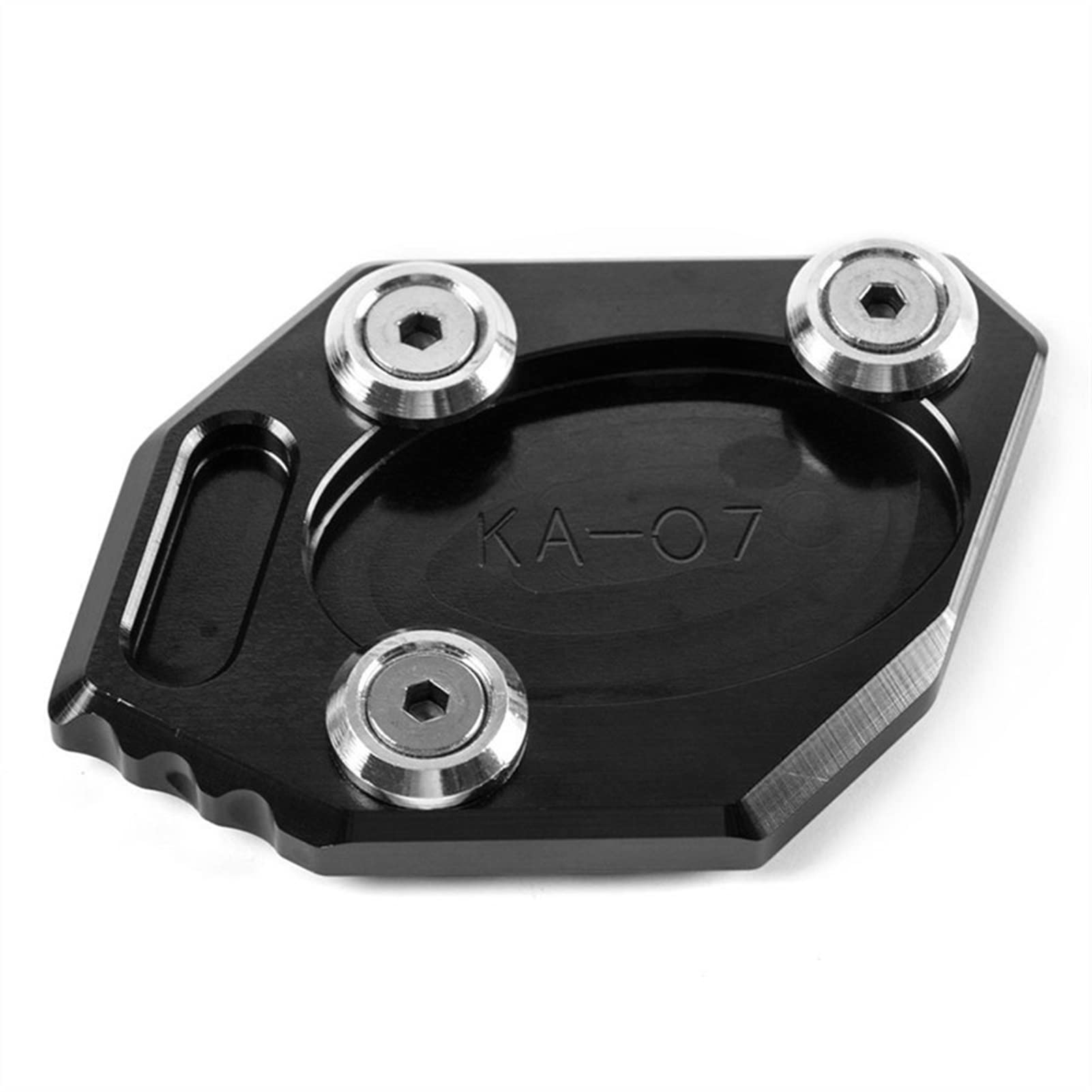 Plaque D'agrandissement Antidérapante Pour Béquille Kawasaki Ninja 300 (2013-2019) - Aluminium Anodisé, Couleur Au Choix - 9