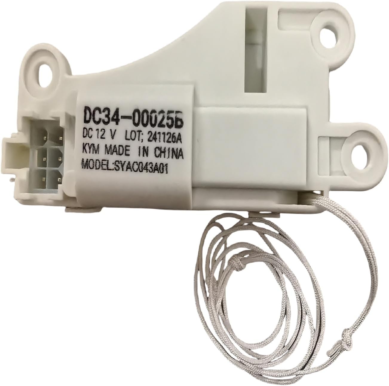 DC34-00025B Washer Door Lock Delay Switch for Samsung Washing Machines. | Replaces Part Numbers: DC34-00025B, AP5799391, PS8763546.