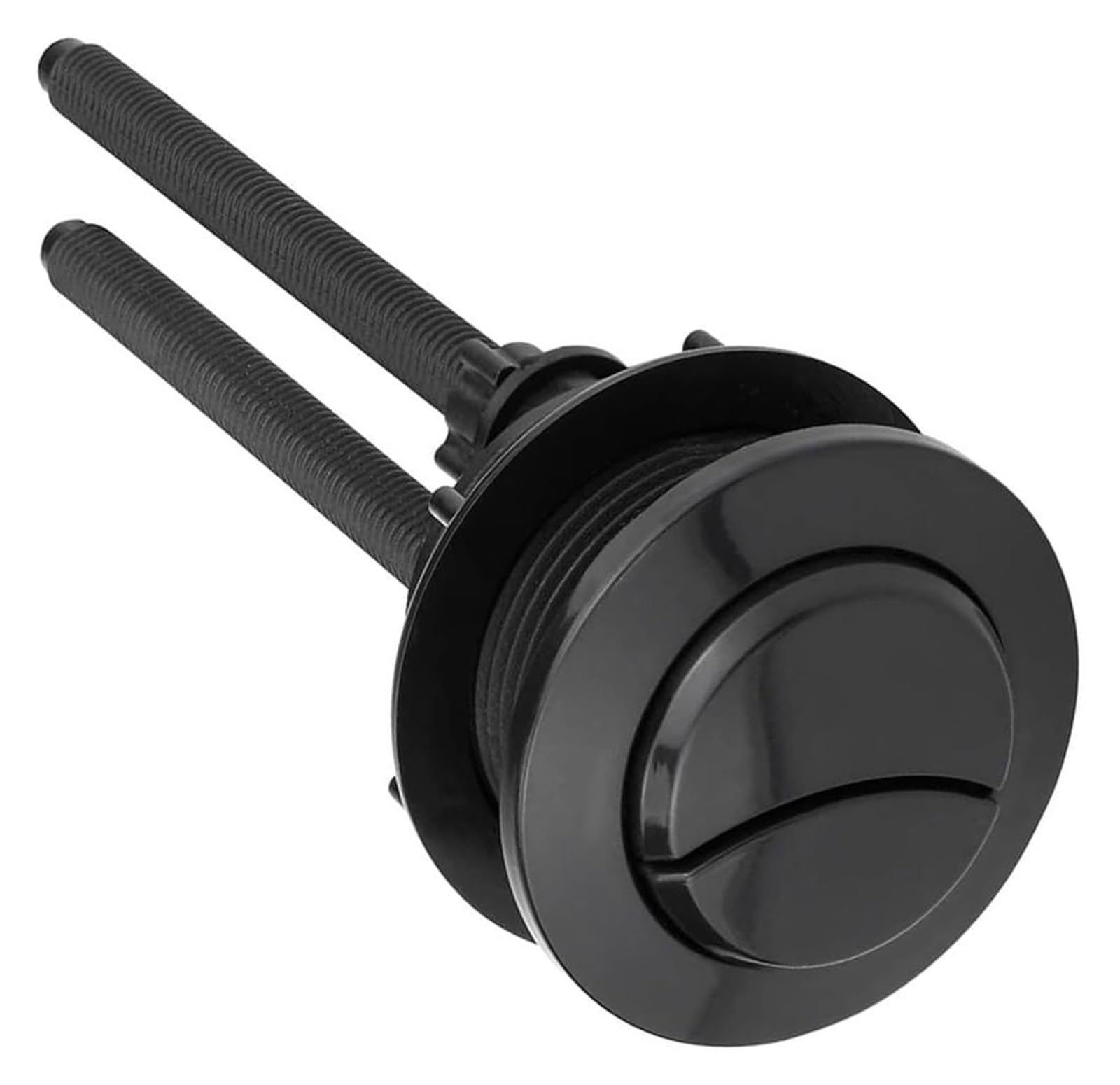 Toilet Push Button Flush Replacement, Black 38mm Dual Toilet Cistern Flush Button Round Head
