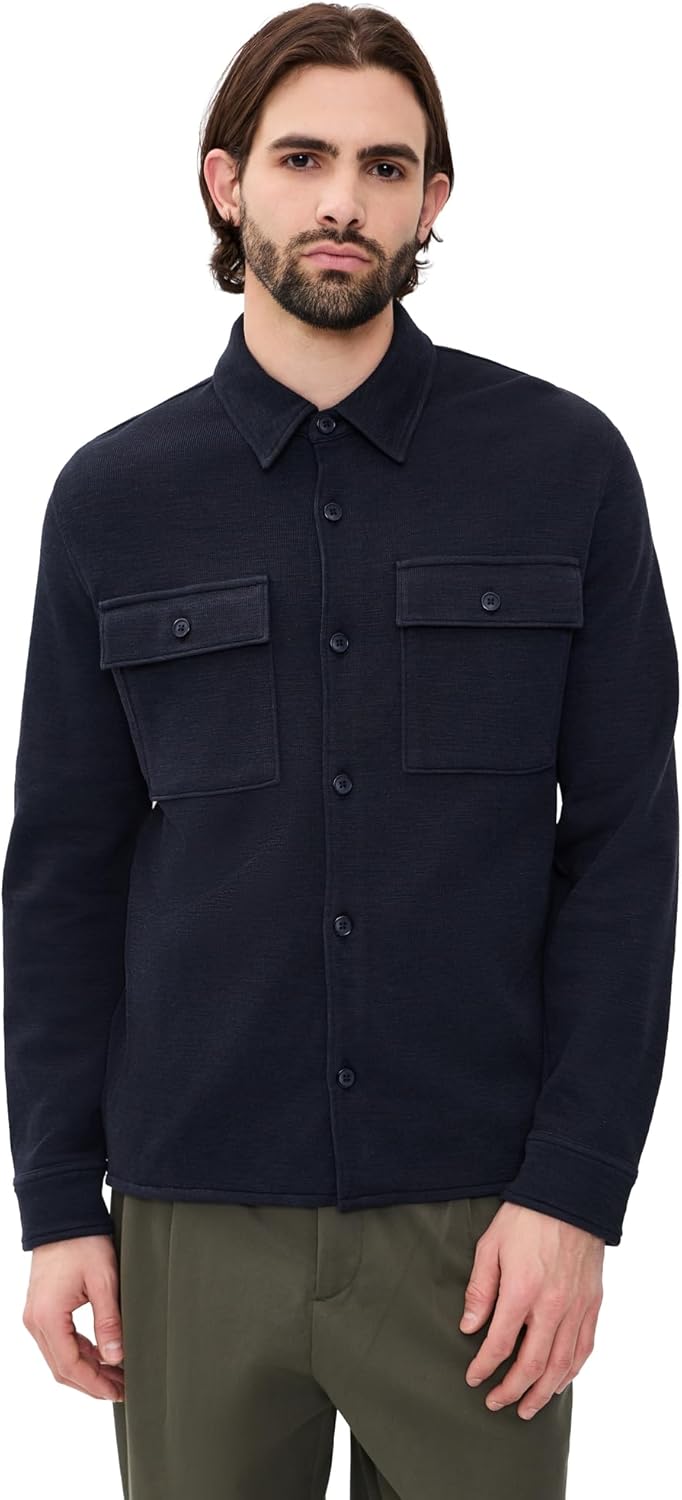 Vince Men's Double Slub Shirt Jacket