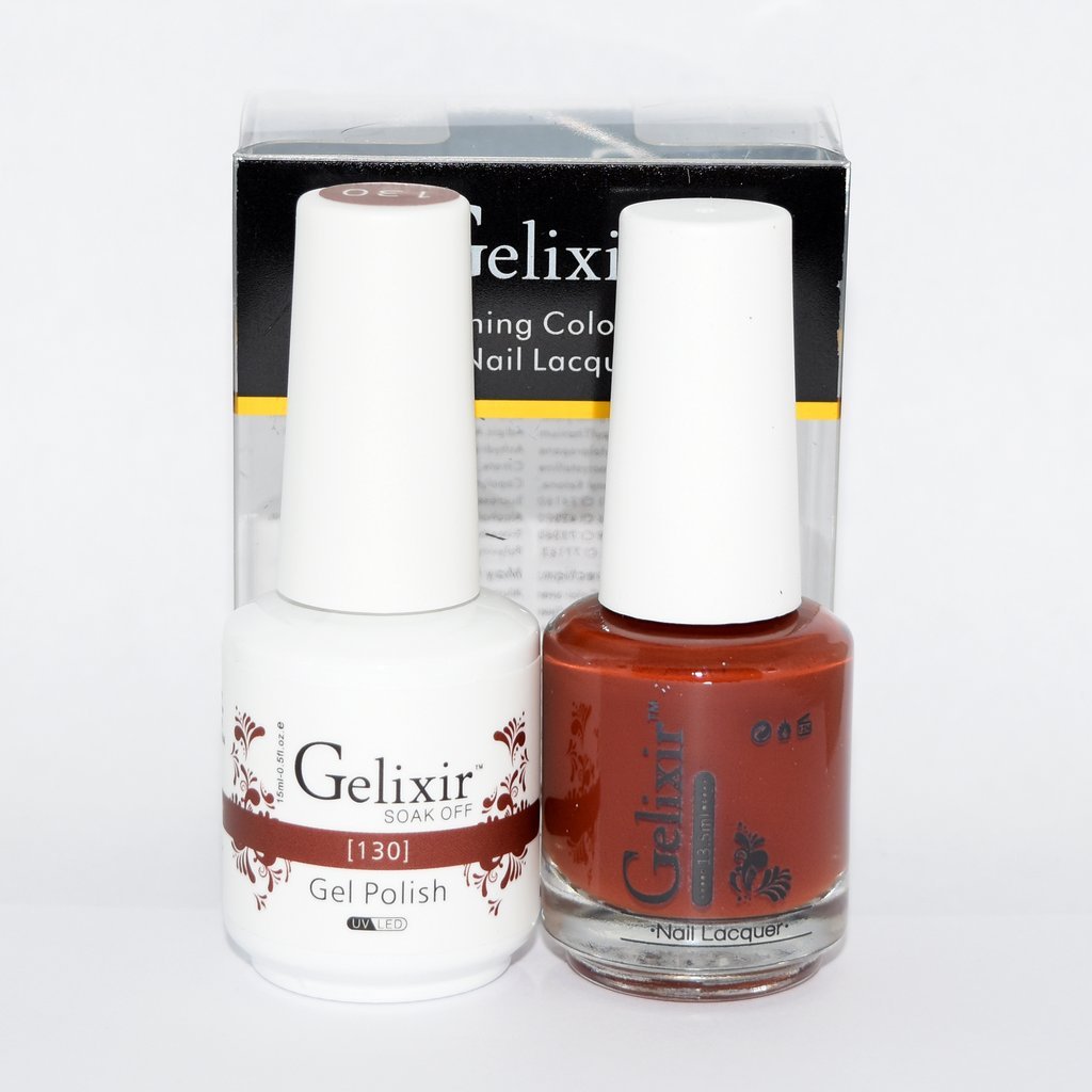 Amazon.com : Gelixir Matching Color Gel & Nail Lacquer - 130