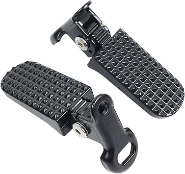 1 Pair Mini Bike Foot Pegs, Universal Bike Foot Rest, Aluminium Alloy Non-Slip Bikes Pegs, Folding Bikes Rear Pedals for Mountainbike, Folding Bicycle