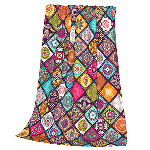 Mandala Soft Sherpa Fleece Blanket Throw Size 50X60 Inch For Women Kids Couch Bed Sofa Lightweight Fluffy Fuzzy Cozy Warm #TOP7