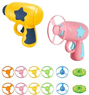 Helicopter Cat Toy,Cat Fetch Toy with Colorful Flying Propellers Set,Flying Helicopter Cat Toy,Funny Cat Helicopter Toy for Kitten Disk Shooter Disc Launcher Sky Disc Interactive Plaything. (2PCS)