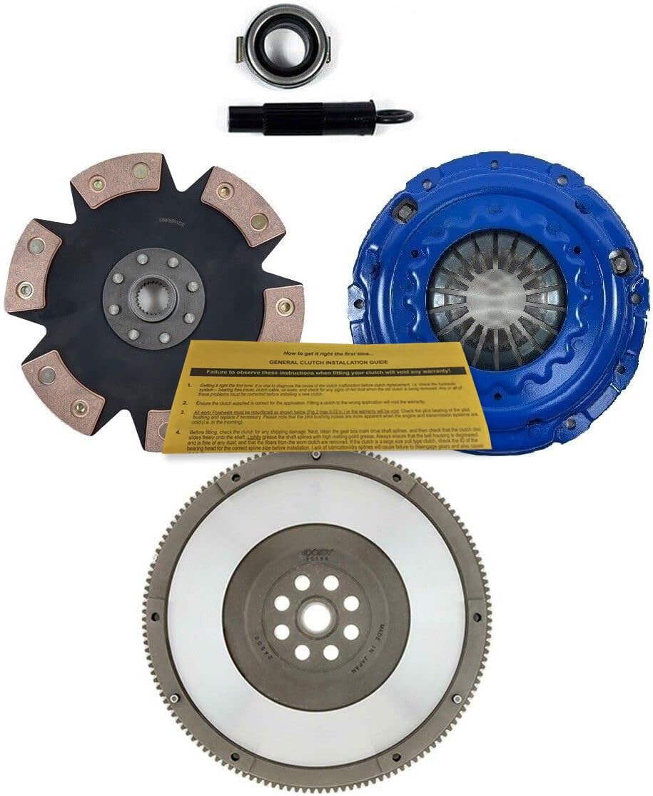EFT Stage 3 Clutch Kit & Fidanza Flywheel - For Honda/Acura K20 K24 RSX TSX Civic Si Accord