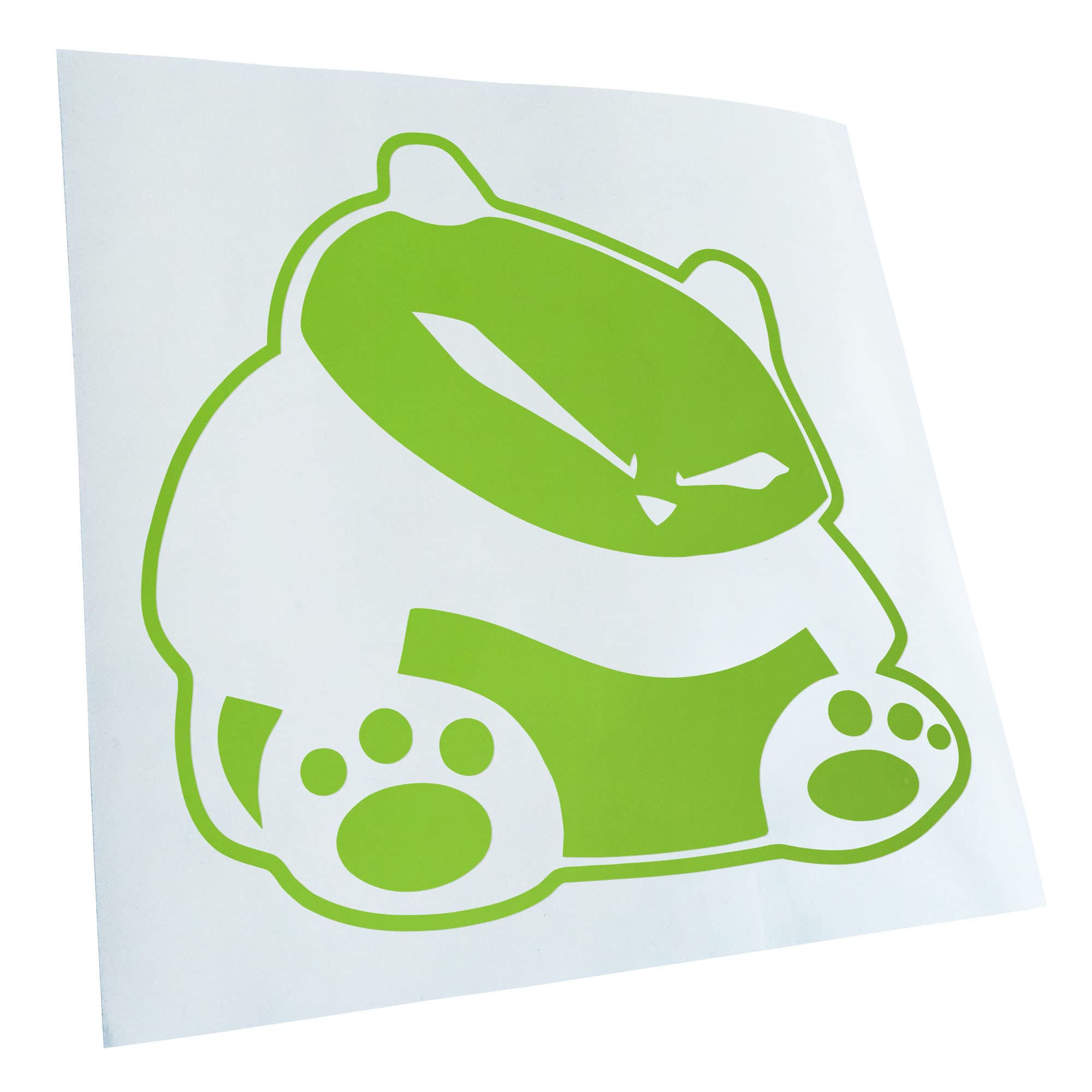 Adesivo Per Auto Sleepy Panda Kiwistar - 10x9 Cm, Oro, Per Auto, Moto