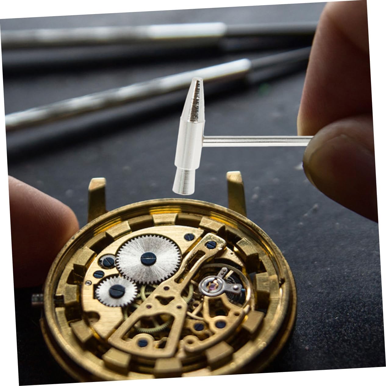 Portable Kalimba Tuning Hammer Small Hammer for Jewelry Making Watch Repairs 4pcs Set