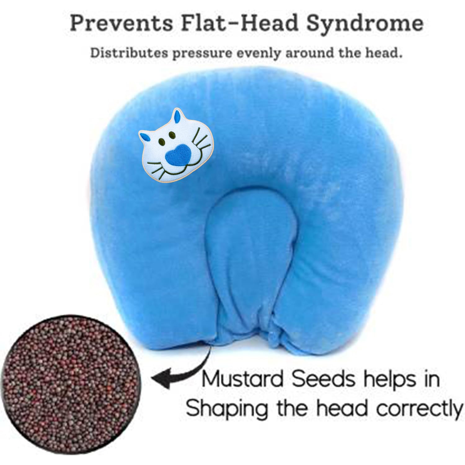 Baby Seed Pillow - Gentle Head Support -2