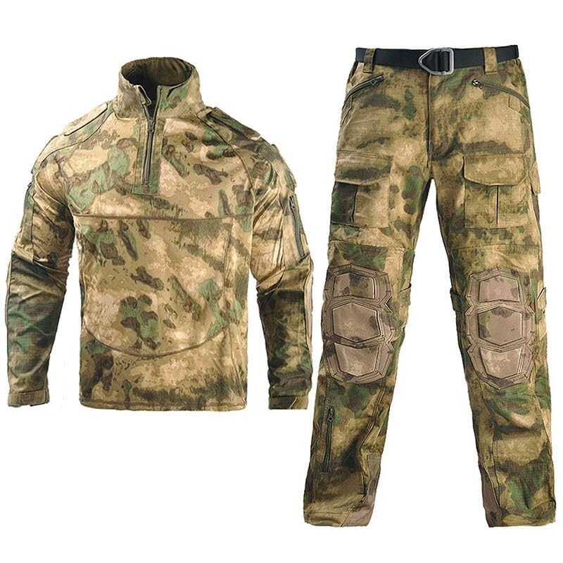 Ensemble d'uniforme De Camouflage Tactique avec Coudières Et Genouillères EVA for Airsoft Chasse