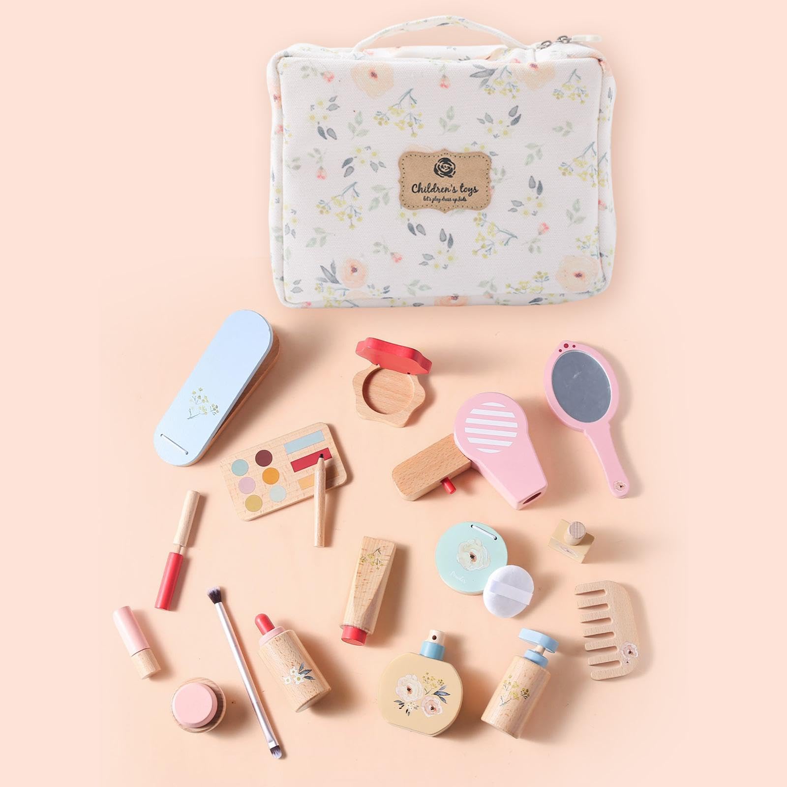 Kits de Maquillaje para Niñas, Set de Juego de Imitación, Regalo para Niñas, Desarrollo de La Coordinación Mano-Ojo, Juguetes de Juego de rol