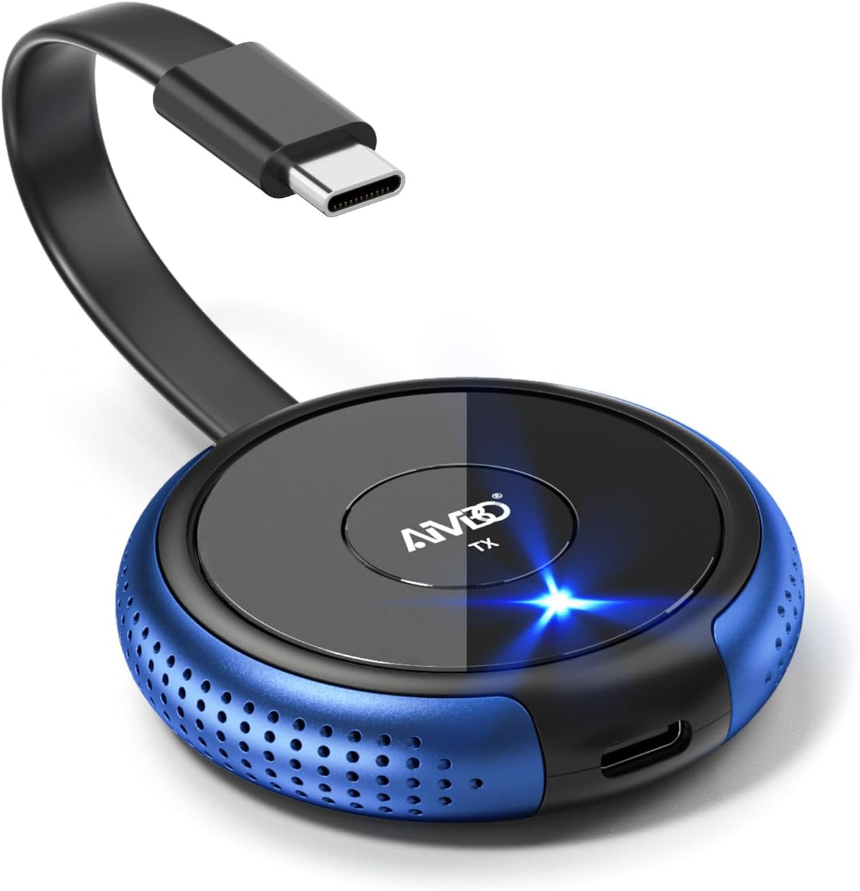 AIMIBO USB C Wireless Transmitter, 2.4/5G HDMI Wireless Extender 165FT/50M, Casting Video/Audio for Laptop, MacBook, Surface, i-Pad, i-Phone 15/16 to Monitor, Projector, HDTV