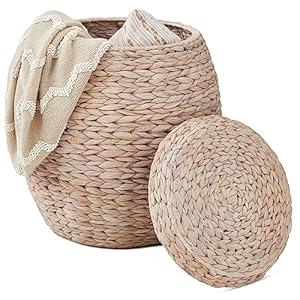 Best Choice Products Hyazinthen Aufbewahrungskorb mit Deckel