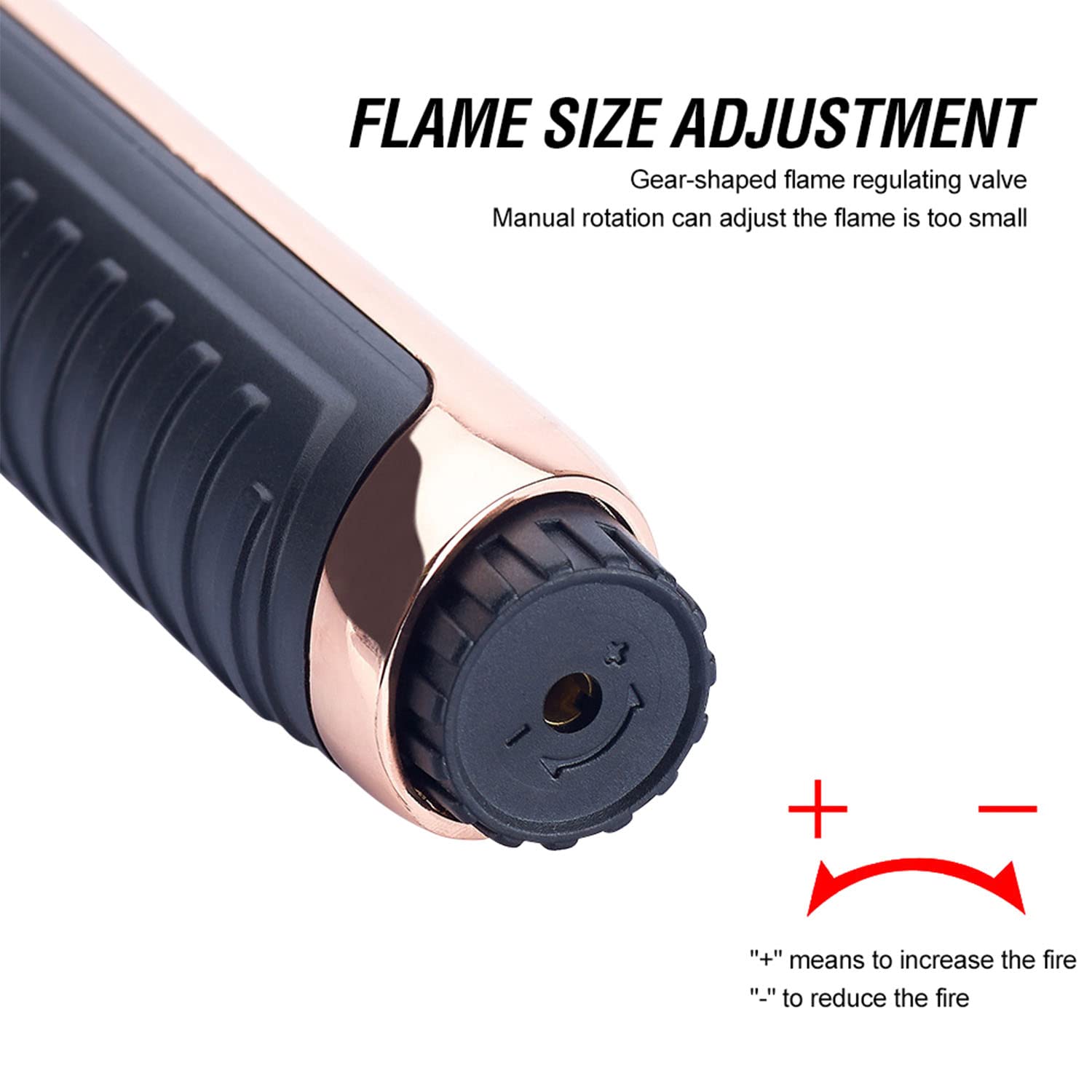 Encendedor Jet Butano Llama Ajustable Mechero de Gas Recargables Estufa de Cocina Antorcha de Cocina Barbacoa a Prueba de Viento Más Ligero Largo, Paquete de 3
