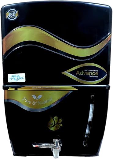 AQUA LIBRA WITH DEVICE Water Purifier with Active Copper RO+UV+UF+TDS Water Filter for