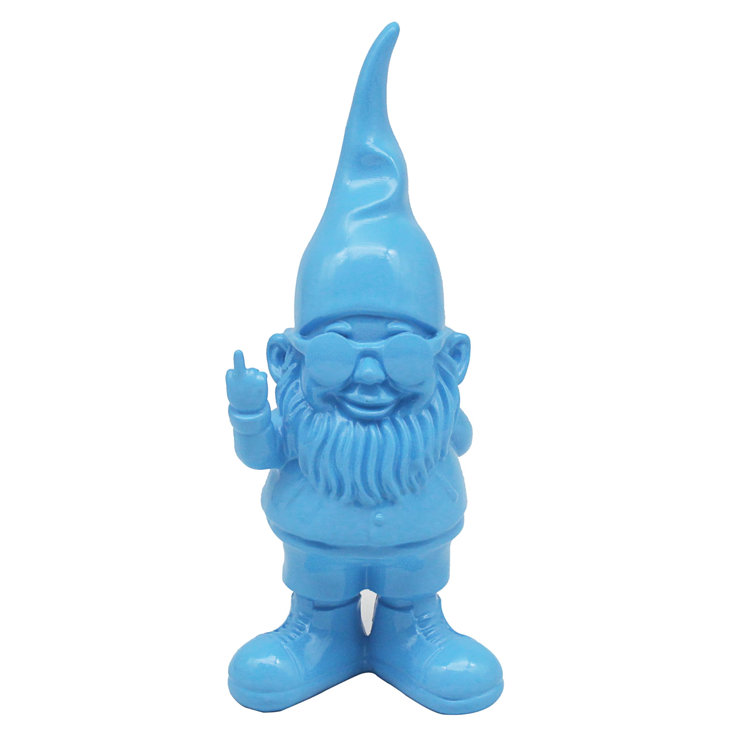 Lesser & Pavey Gnomes Home Decor Figurines & Ornaments For Home & Office | Decorative Home Accessories Statues For Indoor & Outdoor | Lovely Gifts for Women & Men Swearing Blue 15 Cm