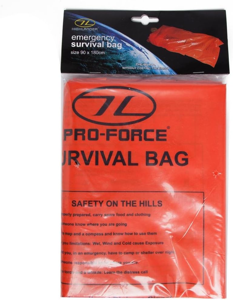 Highlander Emergency Single Orange Survival Bag