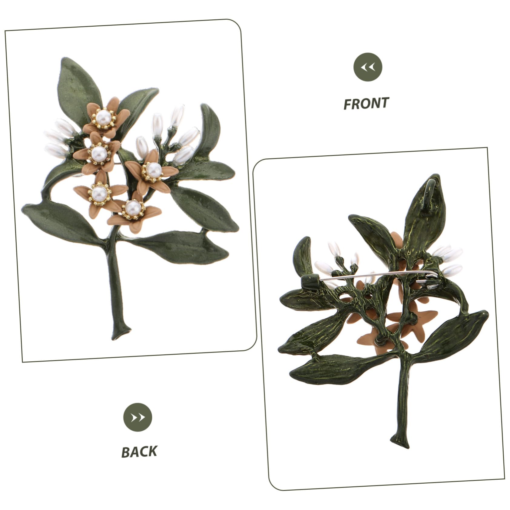 Broches Elegantes de imitación de Perlas para suéteres y Trajes. Accesorio versátil para cuellos. Elegante diseño Floral para Bodas y Eventos Formales.