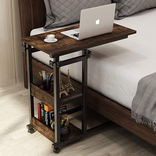 Tribesigns Snack Side Table, Mobile End Table Height
