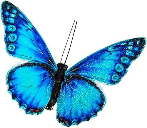 Miniatura 3 de Juego de 12 mariposas decorativas de mariposa para manualidades, arreglos de centros florales para mesa de mariposas, decoraciones de día festivo Un