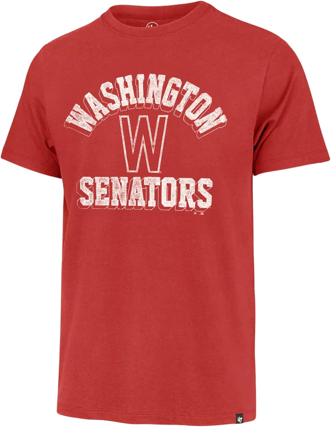 47 Brand MLB Men's Unmatched Franklin Cooperstown Team Color Arched Wordmark Primary Logo Short Sleeve Baseball T-Shirt