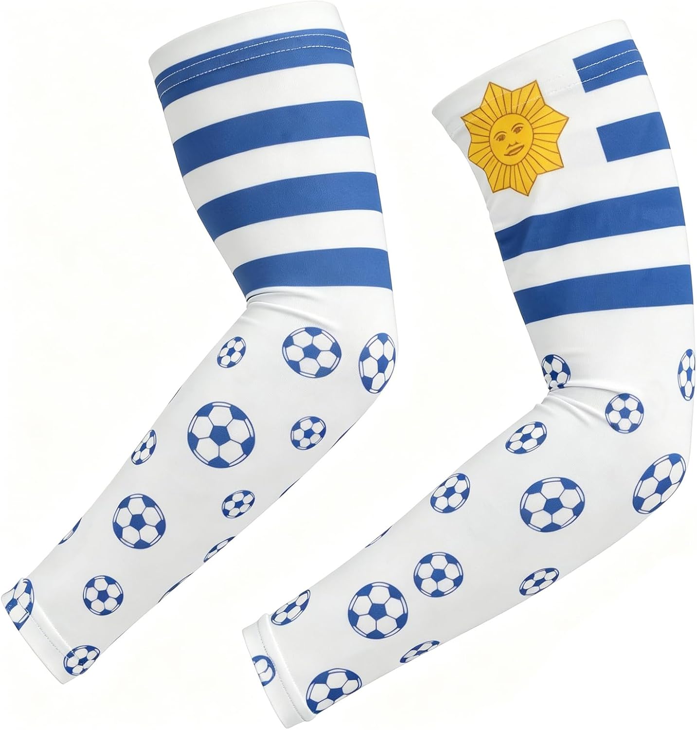 Hying Countries Soccer Arm Sleeves for Men Women, Sun Protection Arm Sleeves Compression Sleeves for World Cup Decorations