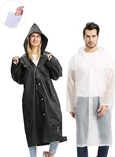 ELECDON Raincoat Rain Poncho for Adults