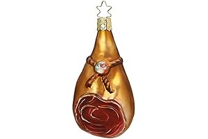IGM German Glass Christmas Ham Ornament | Gift in Box - Christmas Ham 1-129-13