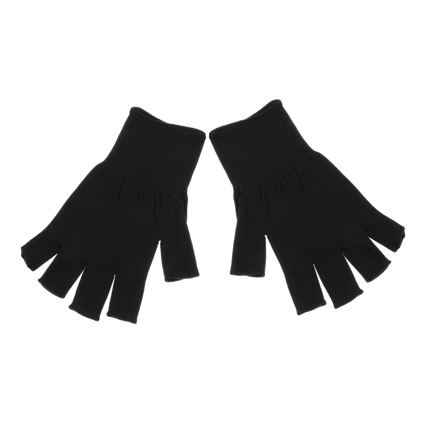 FOMIYES Uv Protection Half Finger Gloves Sunblock for Outdoor Activities Nail Art Manicure Glove