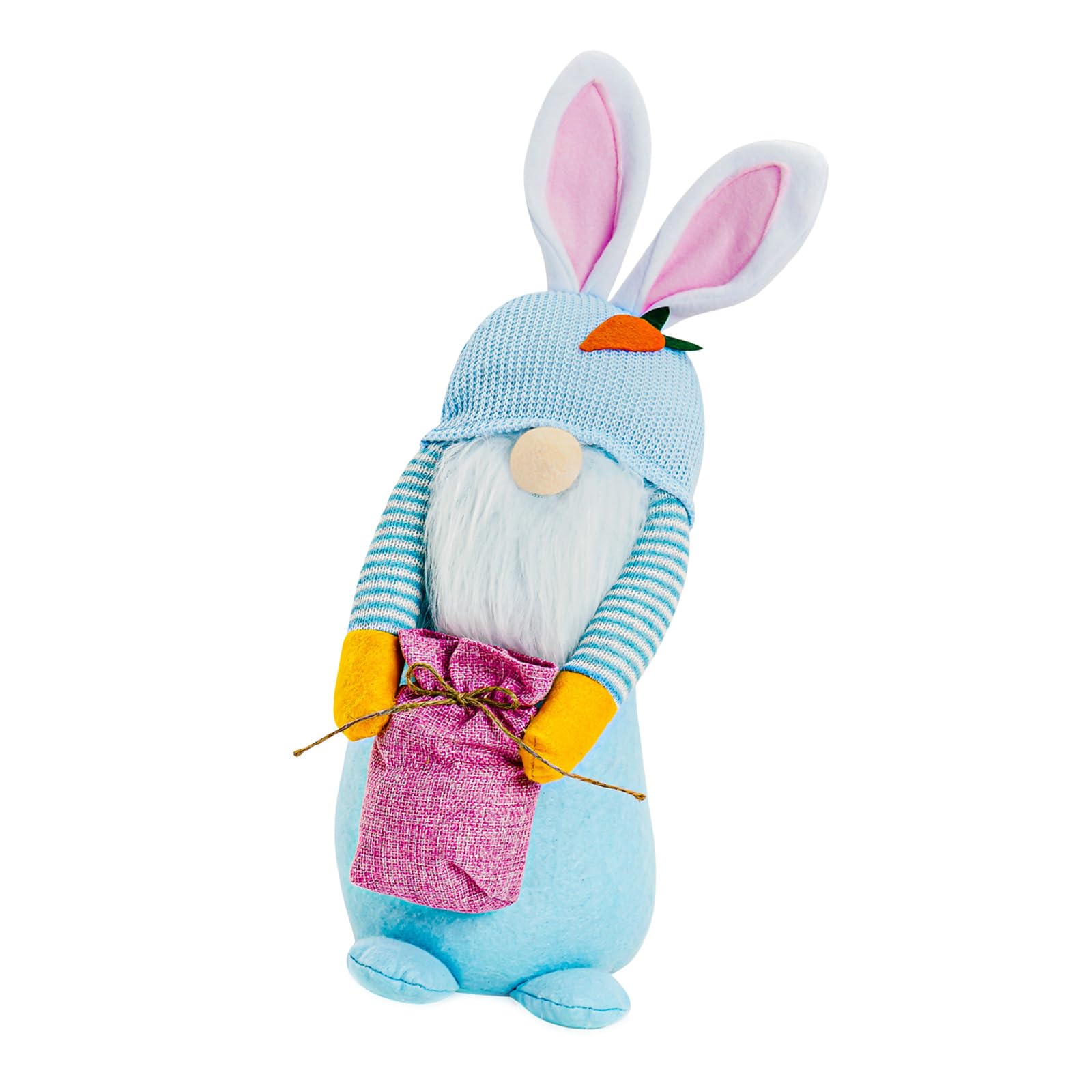 PANFHGFG Hare Figurine Ornament Stuffed Hare Toy Plush Dwarf Doll for Tabletop Mantels Bookshelf Holiday Decoration Cloth
