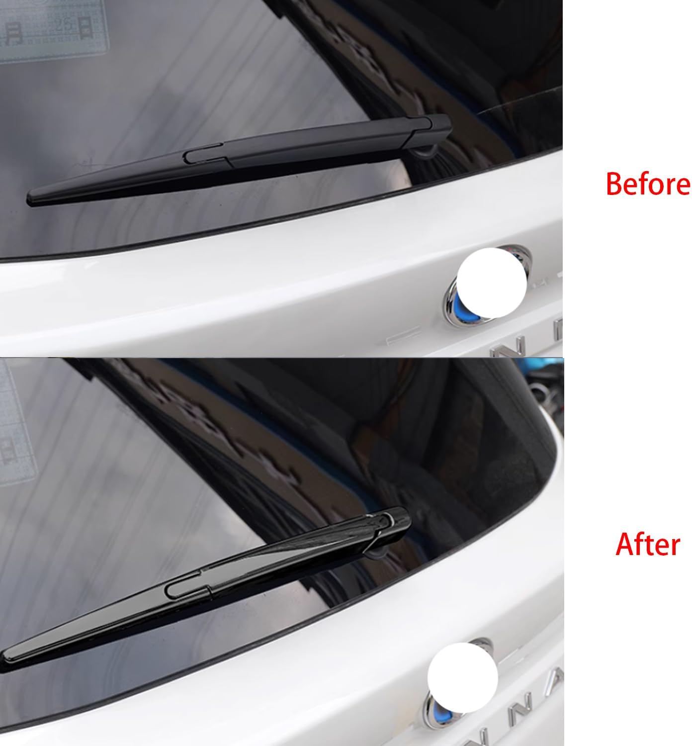 Rear Wiper Strip Molding Cover Trims Fit for Toyota Sienna 2025~2021 Exterior Auto Decoration Car Accessories 3PC Black